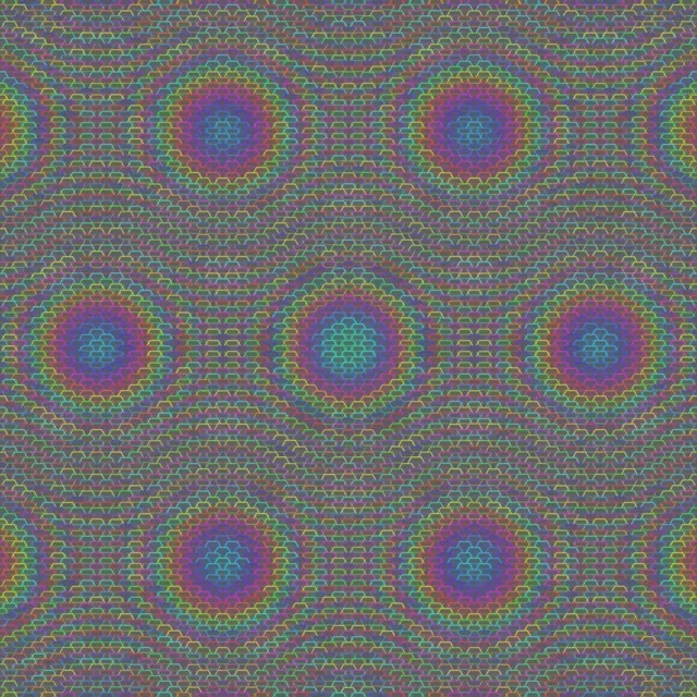 1:1 Square 60fps Cyan Magenta Concentric Circles Pulsing Live Wallpaper Screensaver