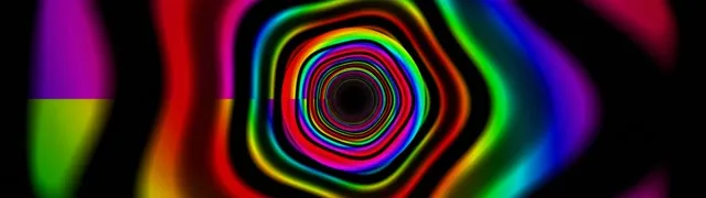 32:9 Super Ultrawide | 60fps Neon Spiral | Live Wallpaper Hypnotic Motion