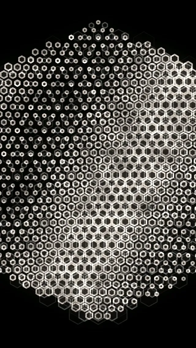 9:16 Reels 60FPS Geometric Hexagon Screensaver VJ Loop Neon