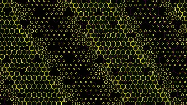 4K UHD 60fps Hexagon Screensaver Windows 10 | Yellow Neon VJ Loop