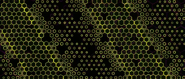 21:9 Ultrawide 60fps Yellow Hexagon Screensaver | Motion Background