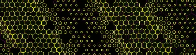 32:9 Super Ultrawide 60fps Hex Screensaver | VJ Animation Background