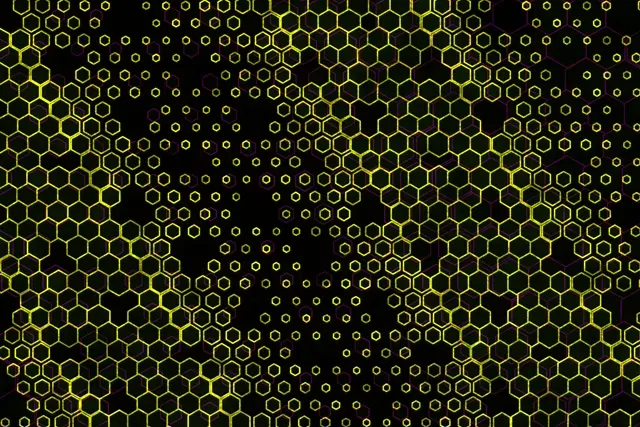3:2 Surface 60fps Neon Hexagons Screensaver | VJ Loop Animation