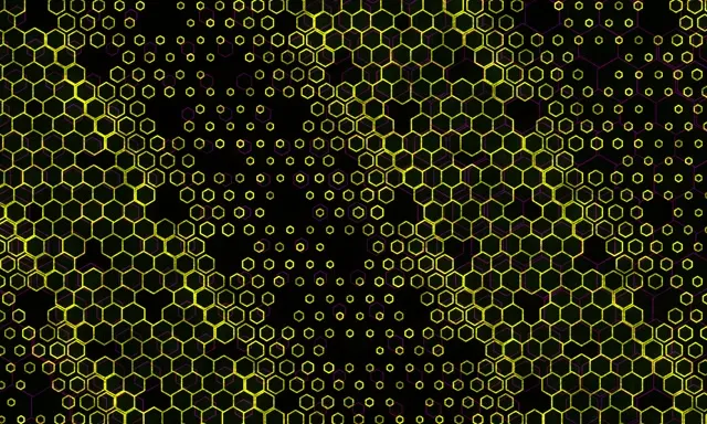 5:3 Wide 60fps Neon Hexagon Screensaver | VJ Animation Live Wallpaper