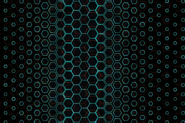 3:2 Surface 60FPS Neon Hexagon Tunnel Screensaver | Live Wallpaper