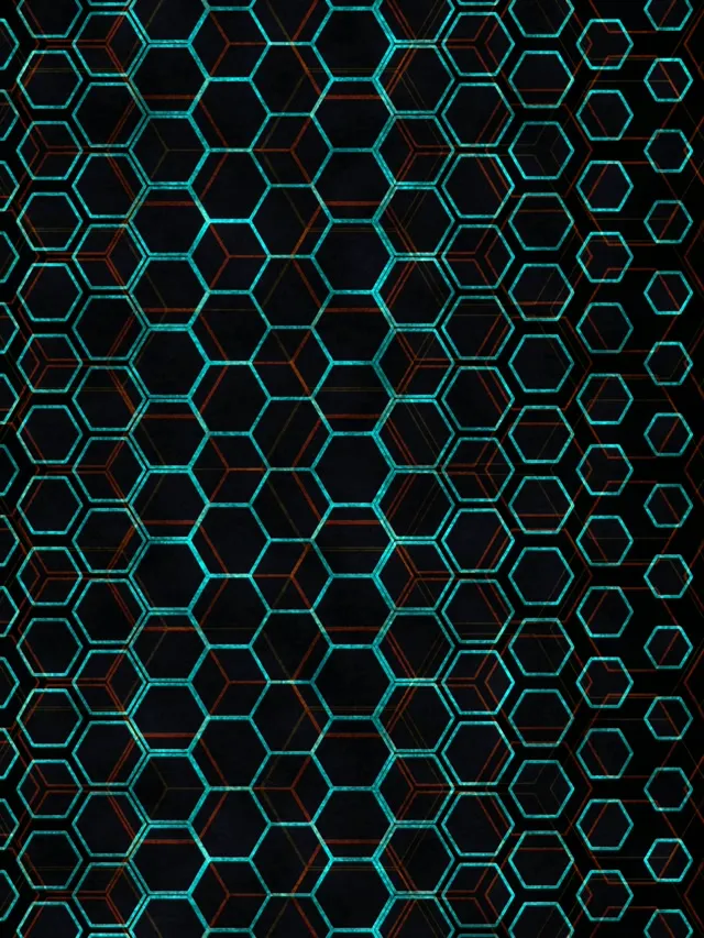 3:4 iPad Portrait 60FPS Hexagon Tunnel Screensaver | VJ Animation