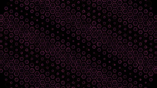 4K UHD 60fps Screensaver PC Neon Tunnel VJ Loop Purple Hexagons