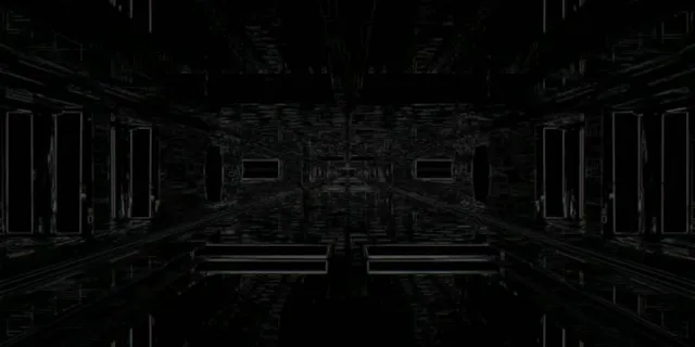 Neon Tunnel VJ Loop 2:1 Univisium 60fps Screensaver – Cyan Grid Vortex