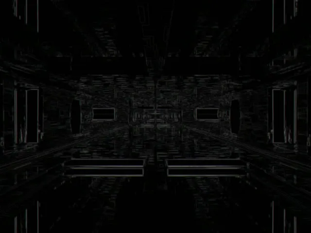 Neon Tunnel VJ Loop 4:3 Classic 60fps Screensaver Glitch Grid Vortex