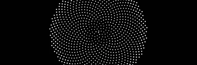 3:1 Triple Wide | 60fps Glowing Dots Vortex Screensaver VJ Animation