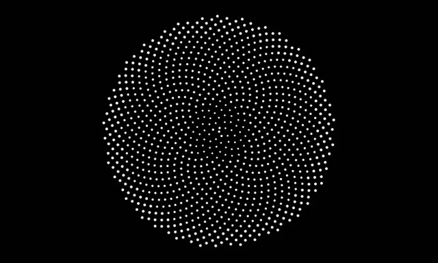 5:3 Wide | 60fps White Neon Dot Tunnel Screensaver Live Wallpaper