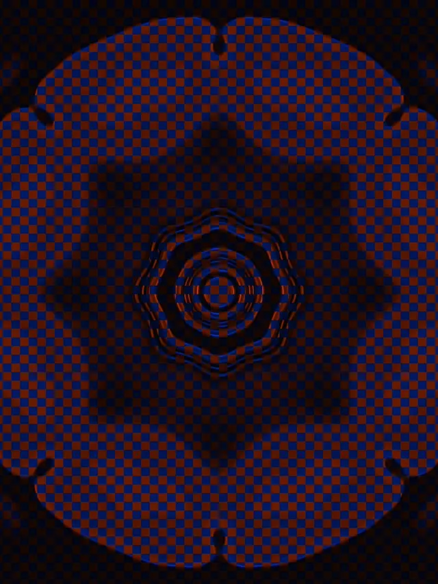 Neon Tunnel Checkered Vortex VJ Loop 3:4 iPad 60fps Screensaver