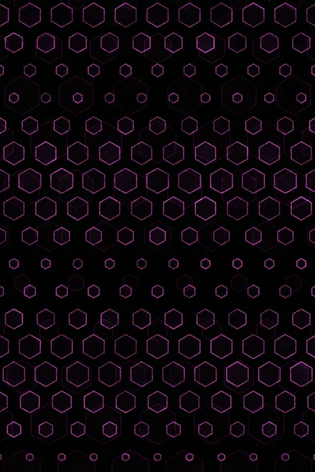 2:3 Photo Portrait 60fps Screensaver Neon Tunnel VJ Animation Purple Hex Pattern