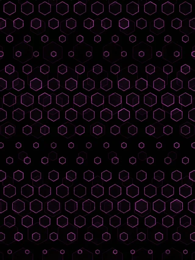 3:4 iPad Portrait 60fps Screensaver Neon Tunnel Live Wallpaper Pink Hexagons