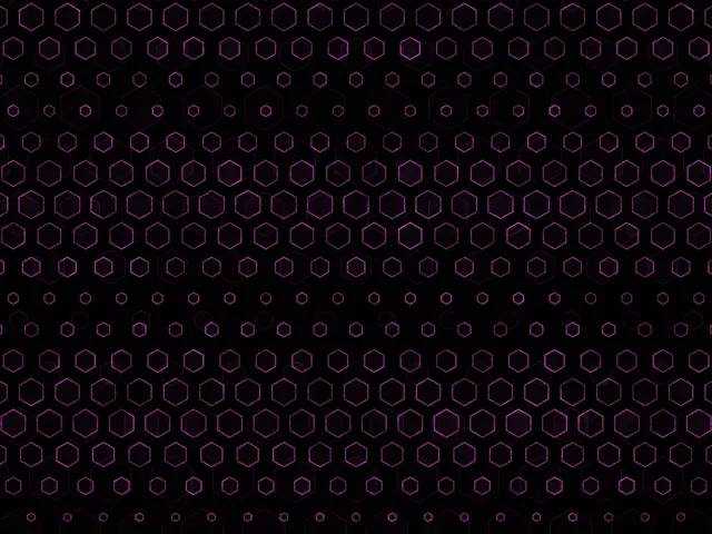 4:3 Classic 60fps Screensaver Neon Tunnel Motion Background Purple Hex Pattern