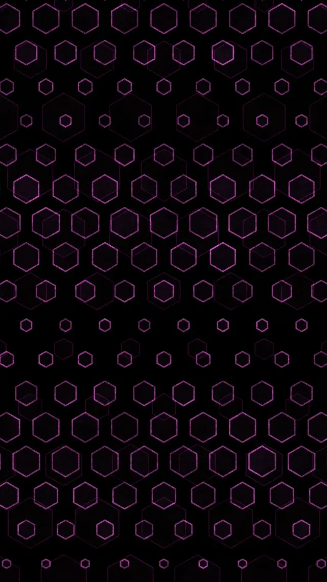 9:16 Reels 60fps Screensaver Neon Tunnel VJ Animation Pink Hexagons Dark