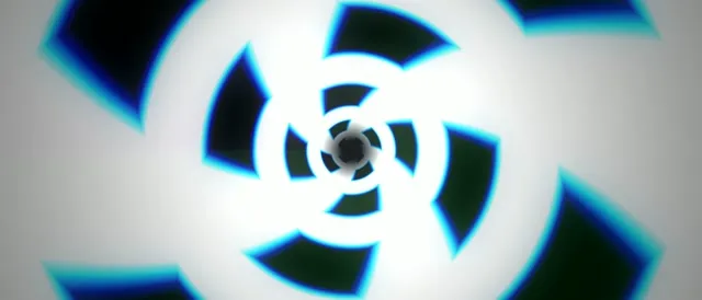 21:9 Ultrawide 60fps Screensaver Neon Tunnel VJ Animation Glowing Blue Radiation