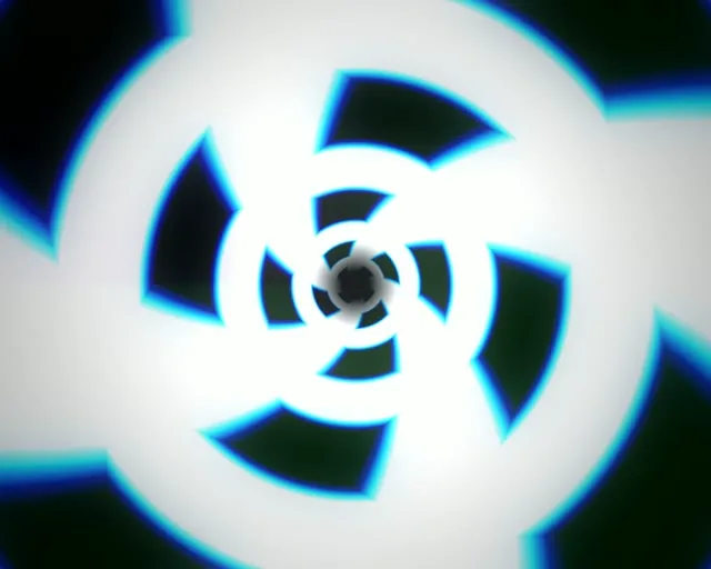 5:4 Industrial 60fps Screensaver Neon Tunnel Motion Background Blue Bright Hazard