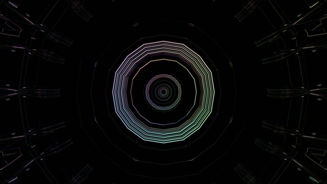 Neon Tunnel Screensaver 4K UHD 60fps VJ Loop Live Wallpaper