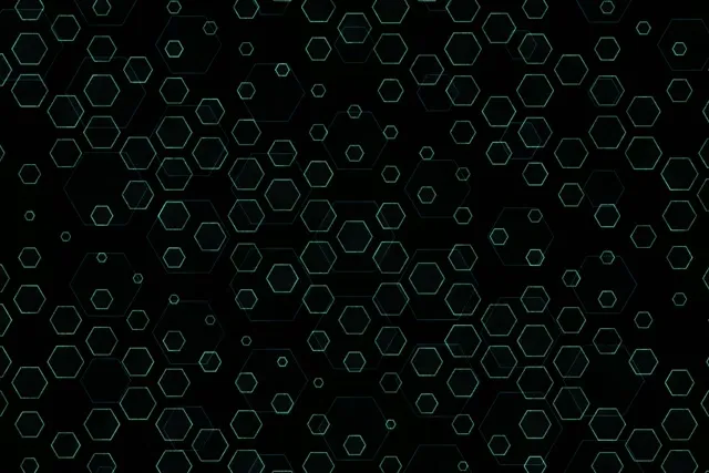 3:2 Surface 60fps Screensaver Neon Tunnel VJ Loop | Cyan Hexagons