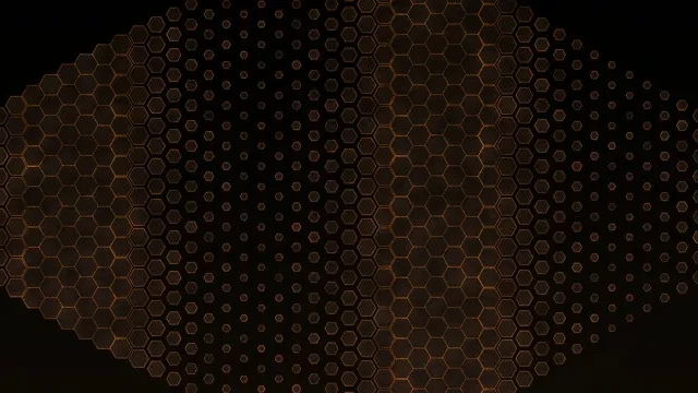 10 hours 4K UHD 60fps Screensaver PC Neon Tunnel VJ Loop Orange Hexagon