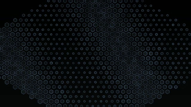 10 hours 4K UHD 60fps Screensaver PC Neon Tunnel VJ Loop Blue Hexagons