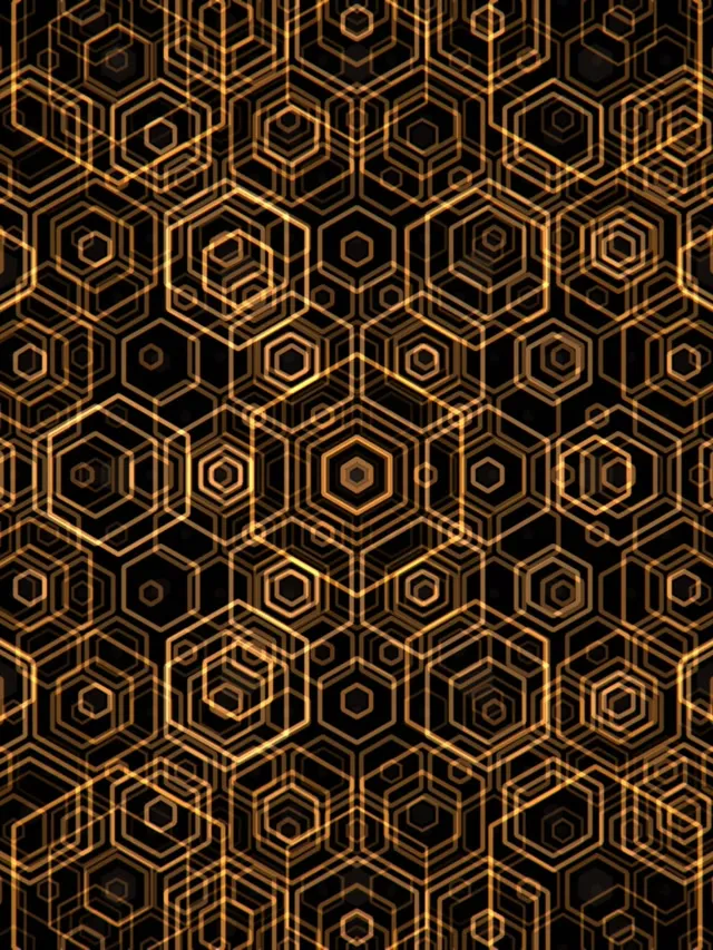 3:4 iPad Portrait 60fps Hexagon Screensaver Live Wallpaper VJ Loop