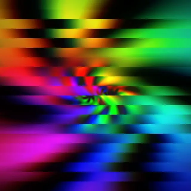 1:1 Square 60fps Screensaver | Neon Spiral Kaleidoscope VJ Loop Colorful
