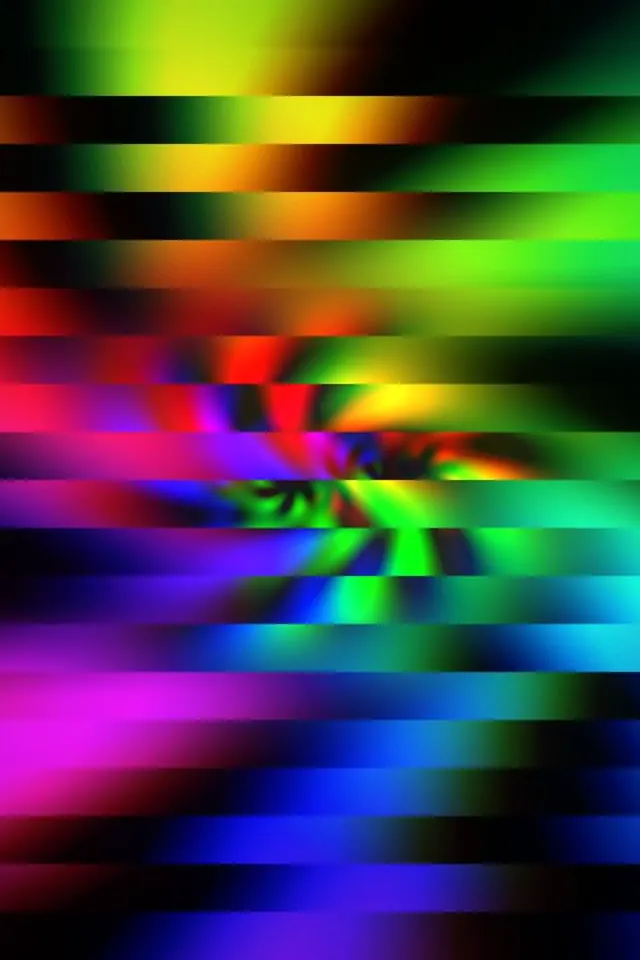 2:3 Photo Portrait 60fps Screensaver | Spiral Motion Background Rainbow VJ Loop