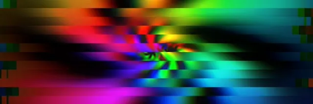 3:1 Triple Wide 60fps Screensaver | Neon Spiral VJ Loop Kaleidoscope Motion