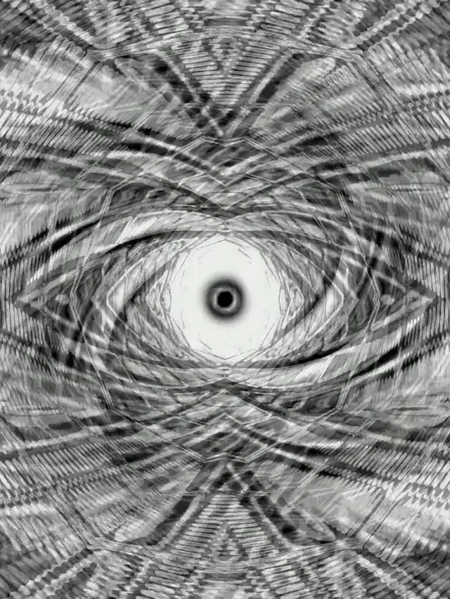 3:4 Portrait 60fps Screensaver Neon Tunnel Concentric Eye Pattern Background for Edits