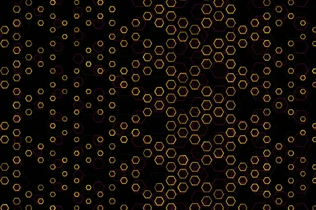 3:2 Surface 60FPS Golden Hexagon Kaleidoscope Screensaver VJ Loop