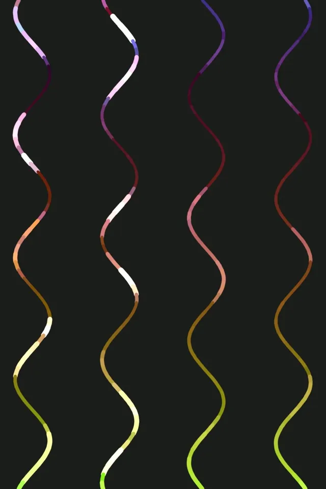 2:3 Photo Portrait 60fps Screensaver Neon Tunnel VJ Animation Rainbow Glow