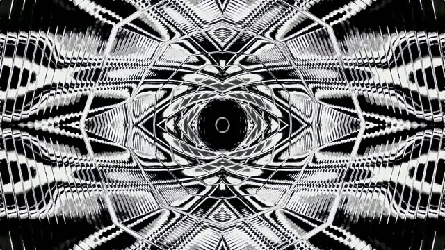 4k uhd 60fps neon tunnel vj loop black white geometric