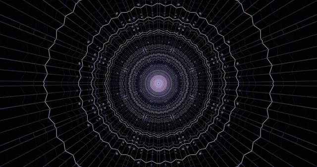 Purple Neon Tunnel Screensaver 4K UHD 60fps Vj Loop