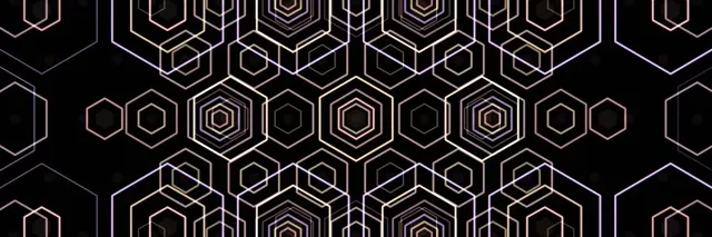 3:1 Triple Wide | 60fps Hexagon Geometric Screensaver Live Wallpaper Motion