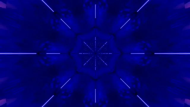 Blue Neon Tunnel Screensaver 4K UHD 60fps VJ Loop