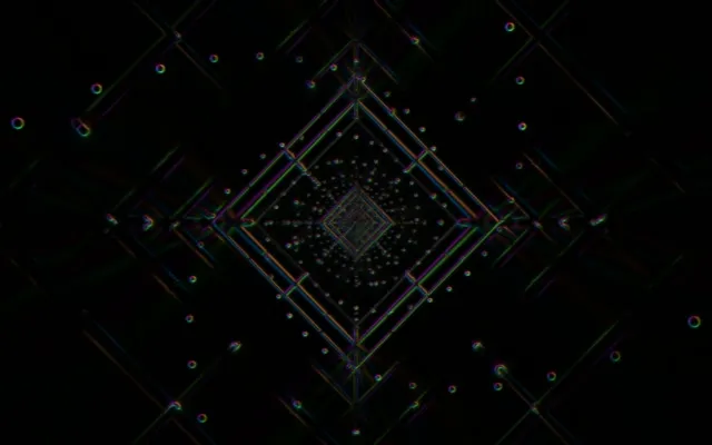 neon tunnel 16:10 macbook 60fps screensaver geometric star burst vj loop