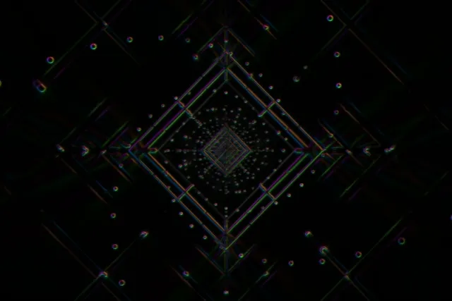 neon tunnel 3:2 surface 60fps screensaver radiating light rays vj loop