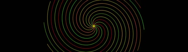 32:9 Super Ultrawide | 60fps Spiral Screensaver | VJ Loop Neon Animation