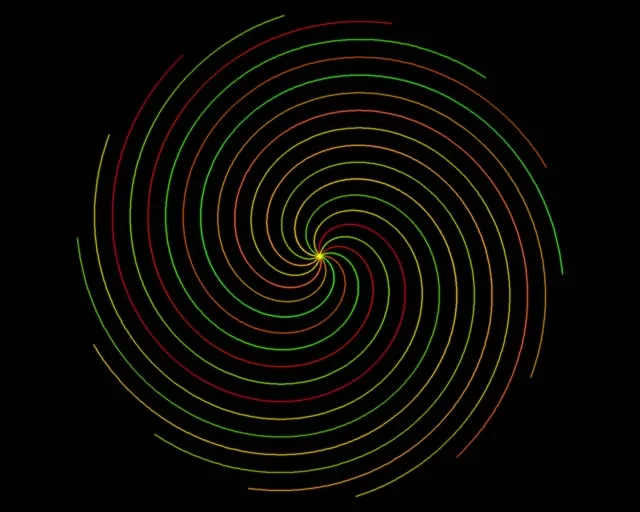 5:4 Industrial | 60fps Spiral Screensaver | VJ Neon Motion Live Wallpaper