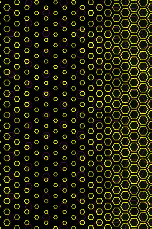 2:3 Photo Portrait 60fps Screensaver Neon Tunnel Live Wallpaper Yellow Hex