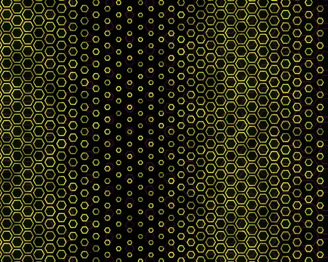 5:4 Industrial 60fps Screensaver Neon Tunnel Motion Background Yellow Glow