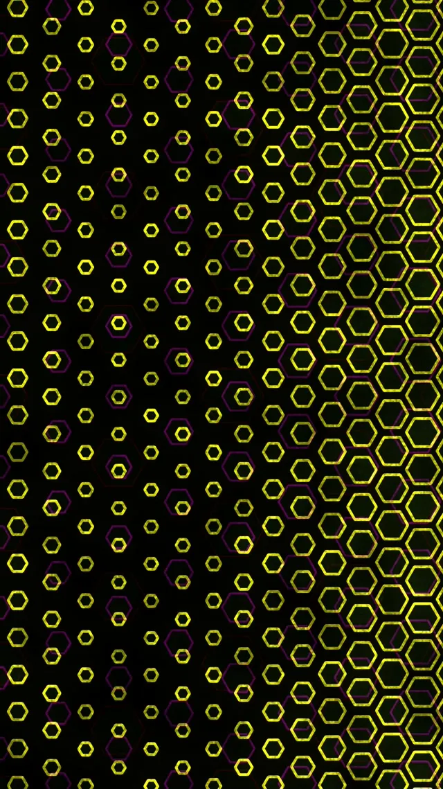 9:16 Reels 60fps Screensaver Neon Tunnel VJ Animation Yellow Geometric Flow