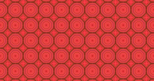 Red Octagon Neon Tunnel Screensaver 4K Uhd 60Fps Vj Loop