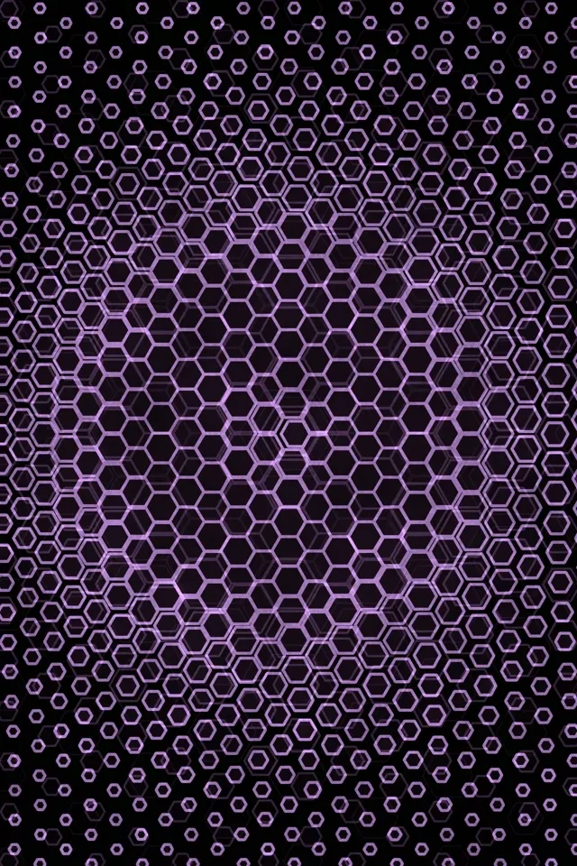2:3 Photo Portrait 60fps Screensaver Neon Tunnel VJ Loop Purple Hexagon