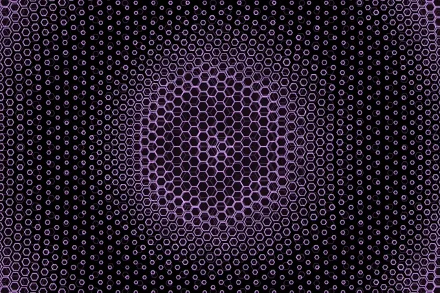 3:2 Surface 60fps Screensaver Neon Tunnel VJ Animation Purple Hexagon