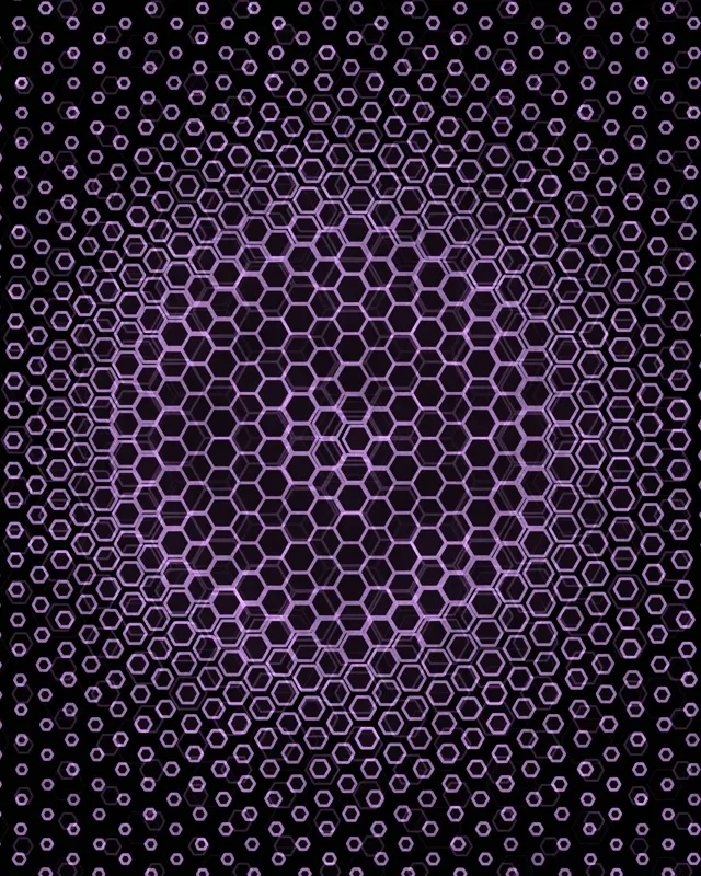 4:5 Instagram 60fps Screensaver Neon Tunnel VJ Loop Purple Hexagon Design