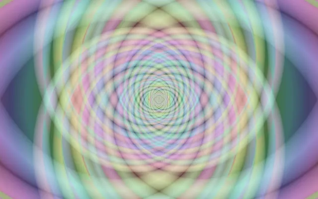 16:10 Desktop 60fps Neon Tunnel Screensaver Soft Rainbow Vortex Tunnel Visuals Loop