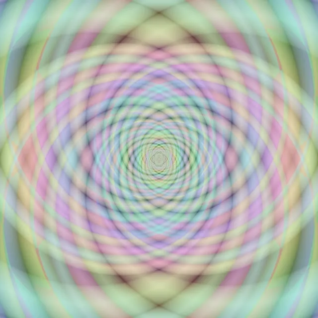 1:1 Square 60fps Neon Tunnel Screensaver Fractal Kaleidoscope Burst Motion Background